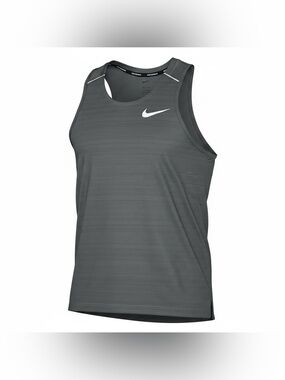 Nike Running Mens Size M Tank Reflective Gym Training Activewear Outdoor